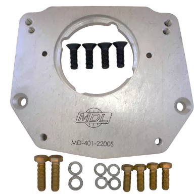 MDL GM Bellhousing to Ford Front Shift T-5 Adapter Plate, (No Rotation)